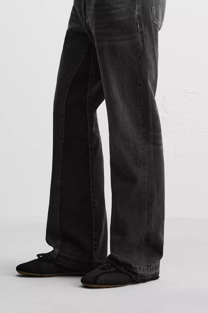 Zara x Balenciaga flared zip jeans кльош зара флейред джинси archive