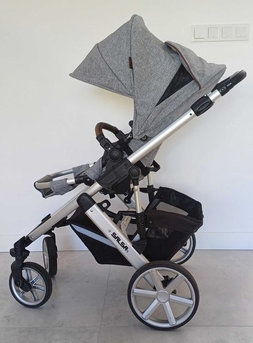 Wózek dziecięcy 2w1 ABC DESIGN SALSA 4 Graphite Grey wraz z dodatkami