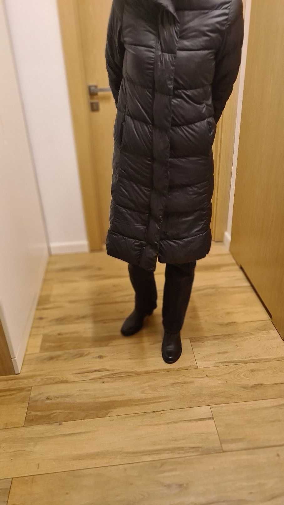 H&M płaszcz puchowy feather down puch i pierze 36