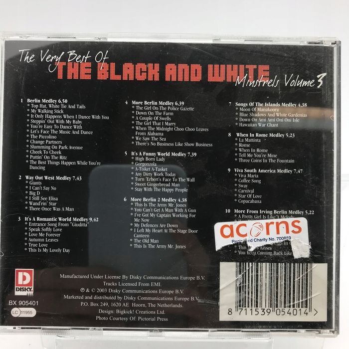 cd - the black and white minstrels - the very best