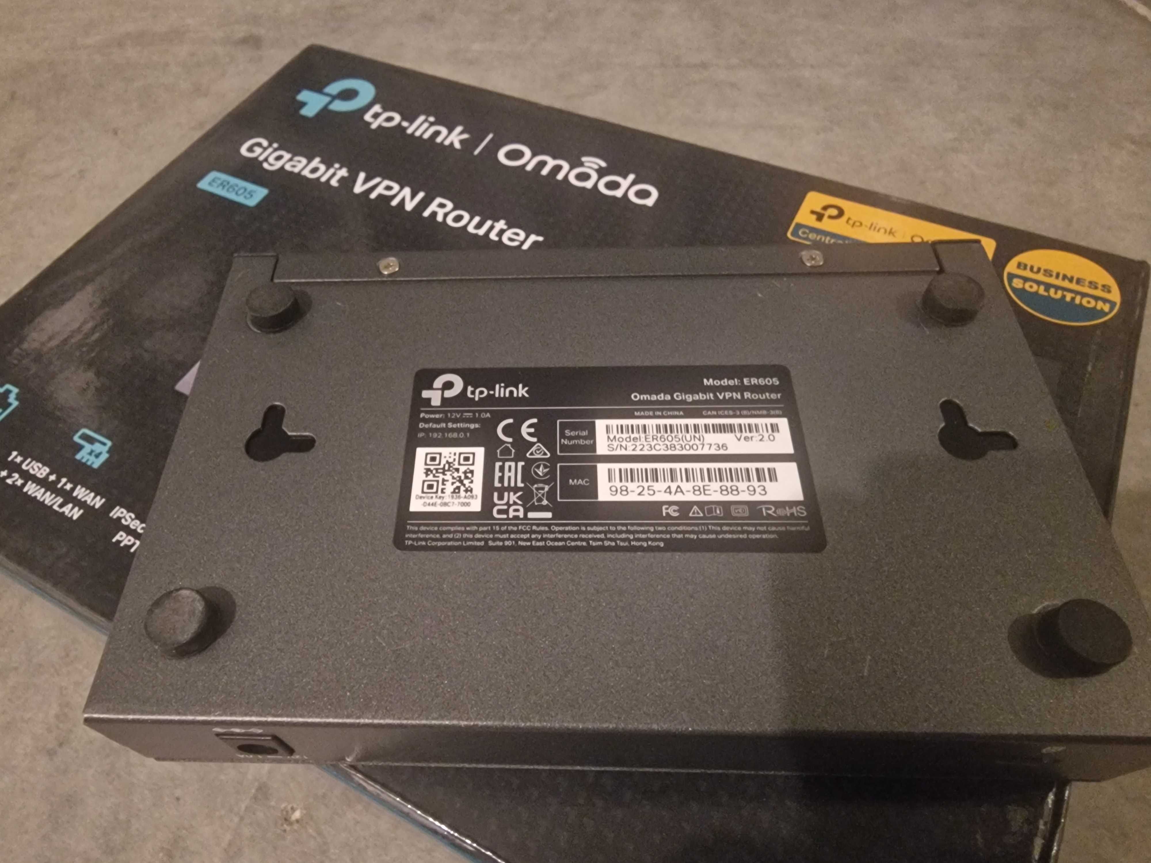 Router TP-LINK ER605 v2.0 - jak nowy