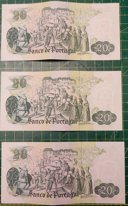 NOTAS DE 20 ESCUDOS 1971 20$ 1971 Ch.8 GARCIA DE ORTA - (27/07/1971)