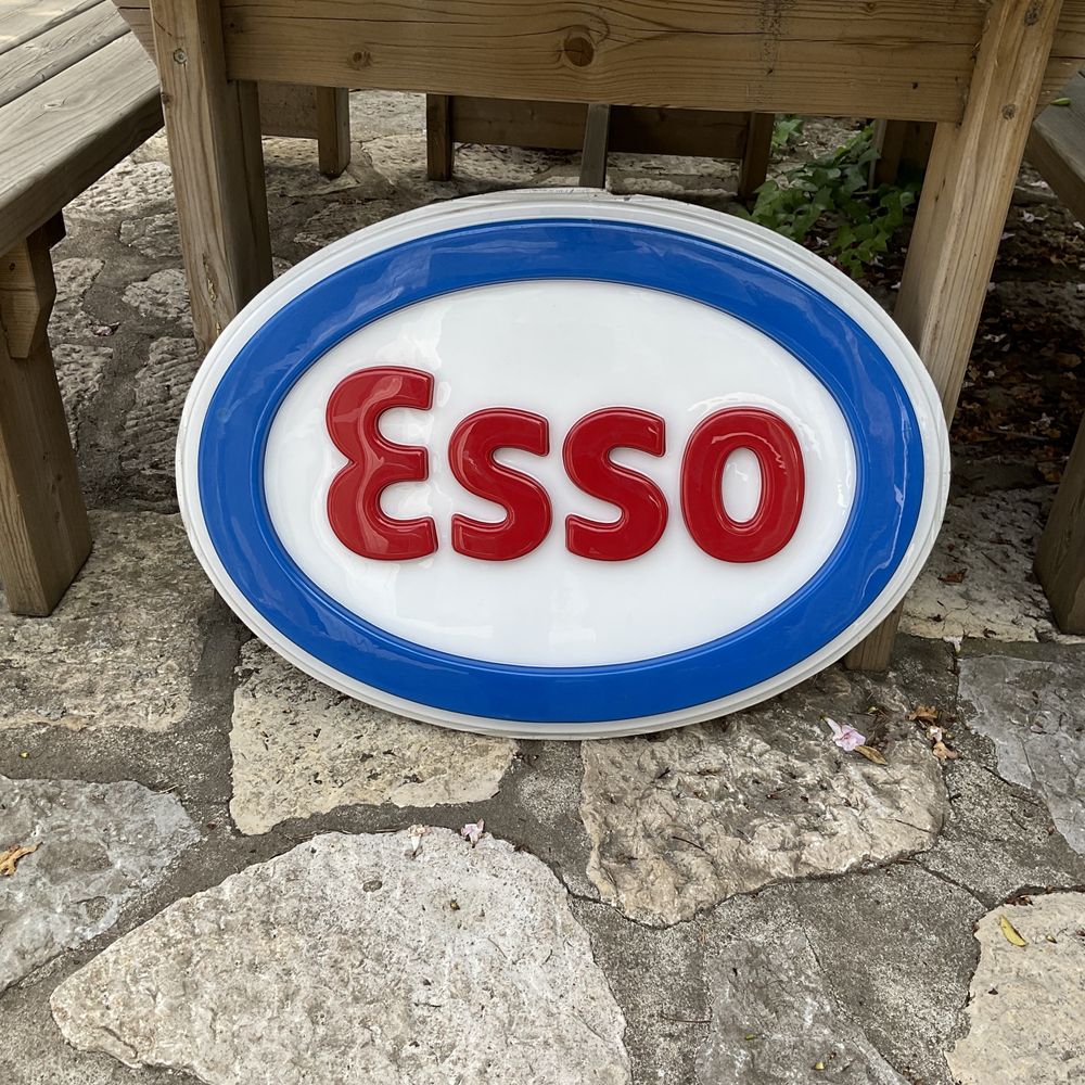 Placa Esso automobilia