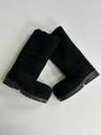 BALENCIAGA ALASKA High Fur Boots black ботинки чоботи чорні сапожки 42