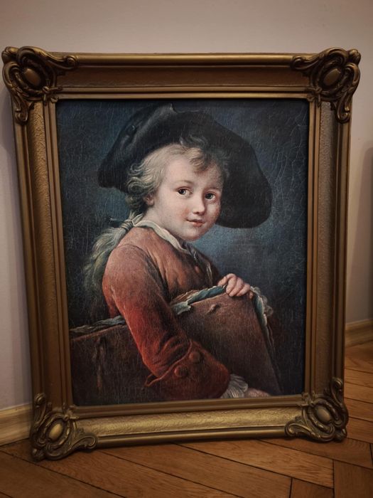 Piękna reprodukcja obraz młody chłopiec