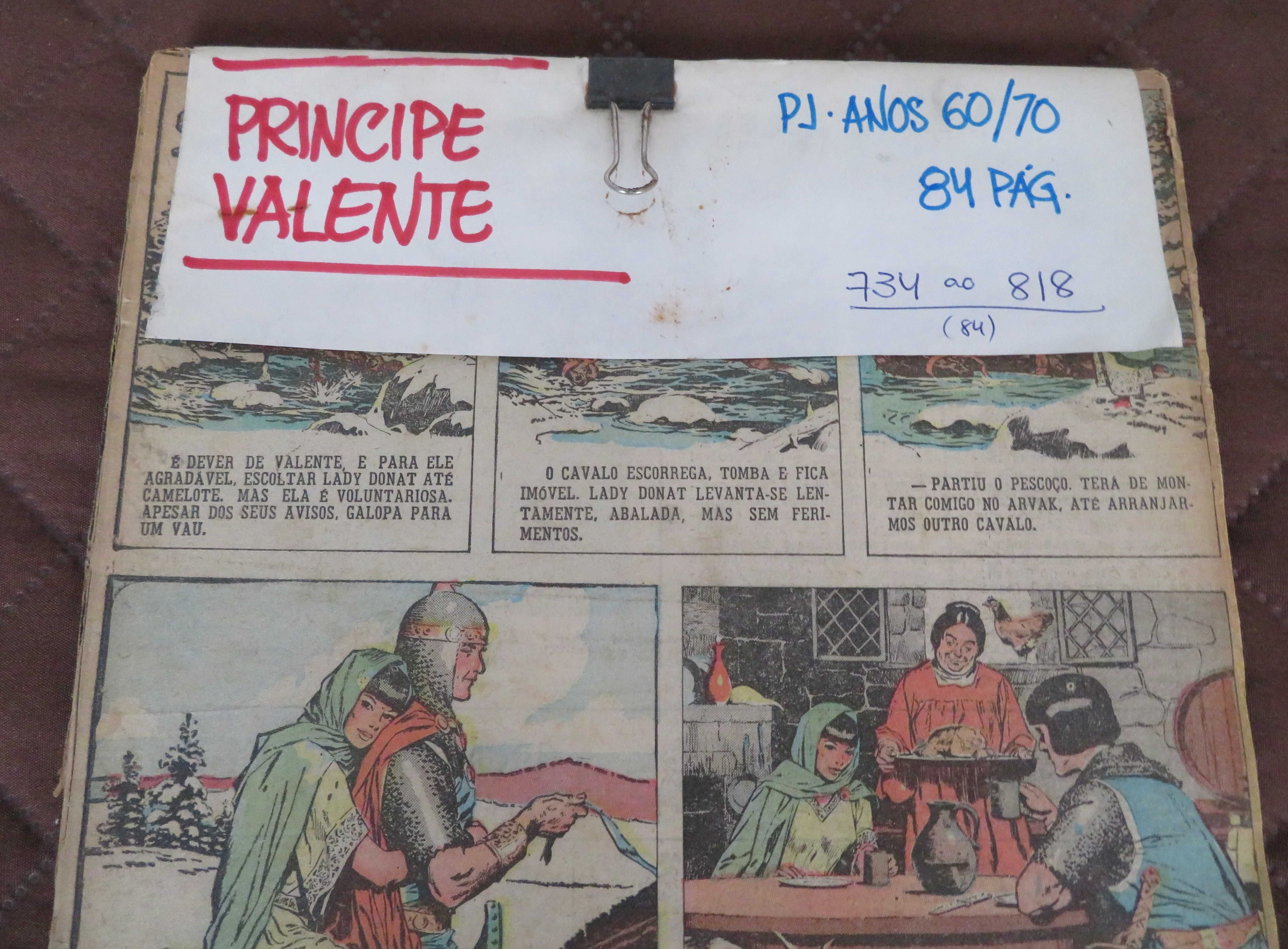 BD - Principe VALENTE/Páginas do Jornal PJ (Anos 60 / 70) - com OFERTA