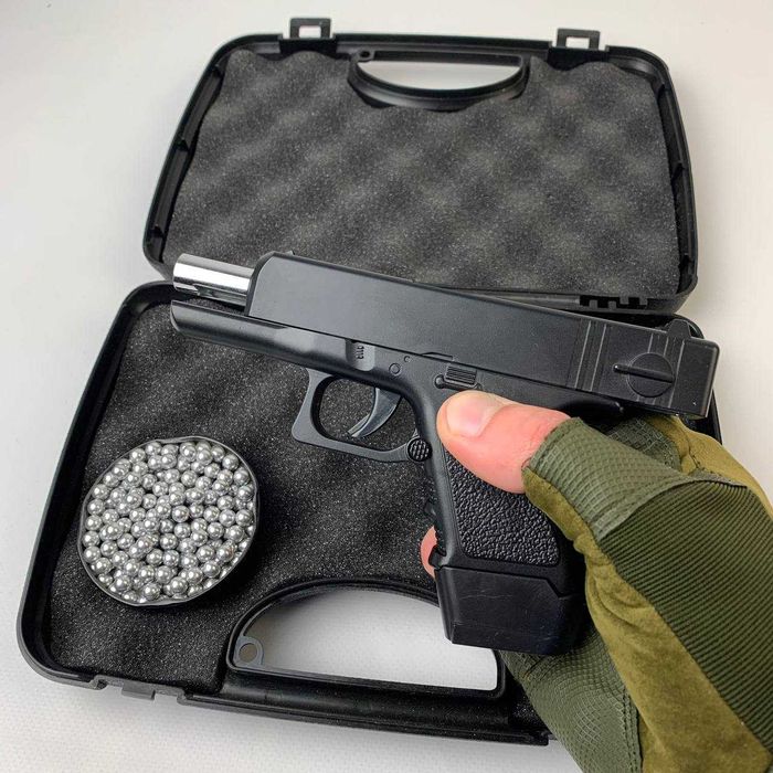 Металевий Іграшковий пістолет Глок Glock 17 mini залізний дитячий 6мм