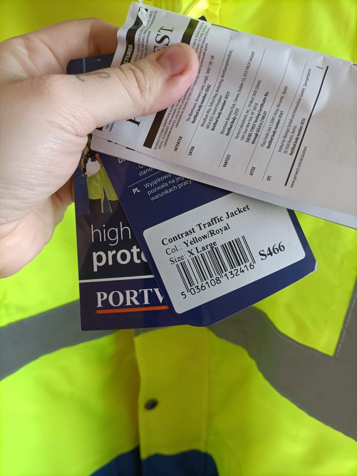Kurtka zimowa portwest s466 contrast traffic jacket rozmiar XL