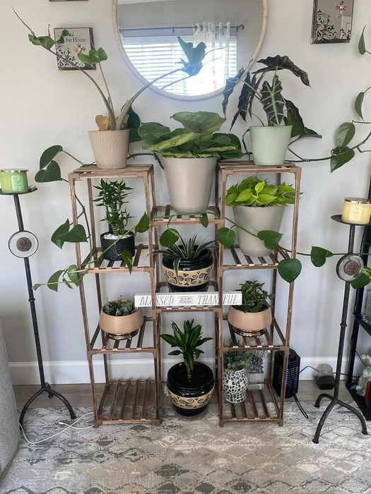 Duży kwietnik stojak na kwiaty na 10 doniczek dom ogród taras półki