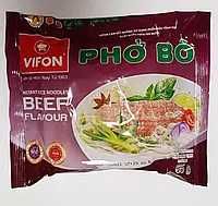 Вьетнамская лапша быстрого приготовления с говядиной Vifon pho Bo.