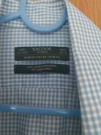 Camisa xadrez azul e Branco Sacoor