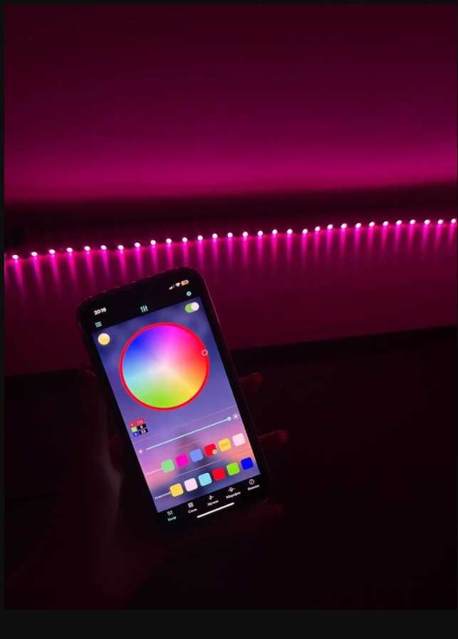RGB LED светодиодная лента USB Bluetooth 5м