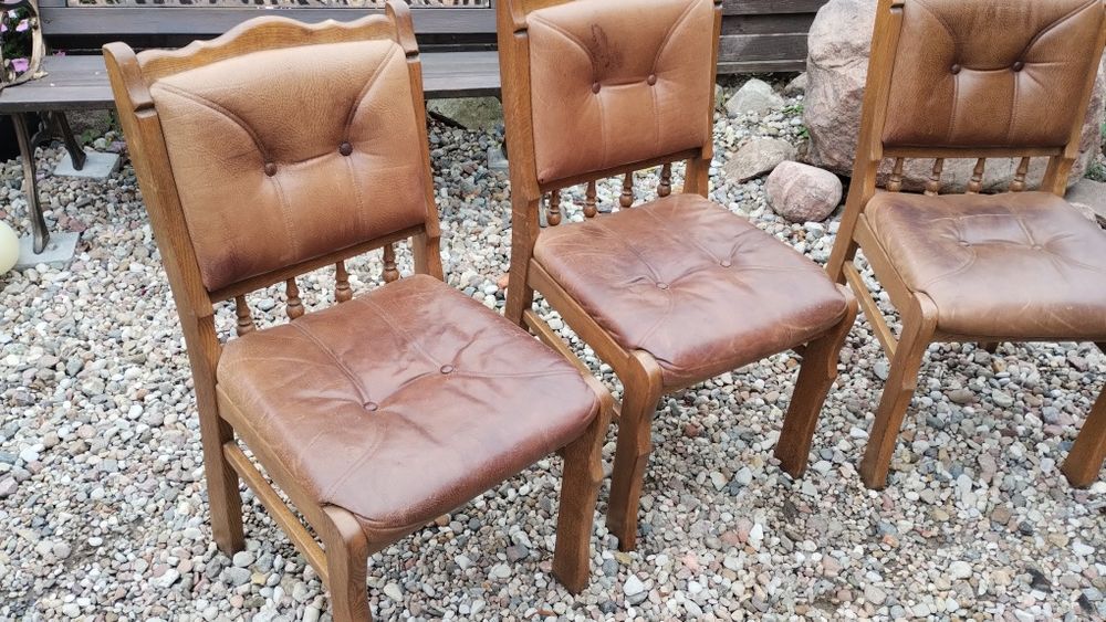 4 krzesła lite drewno