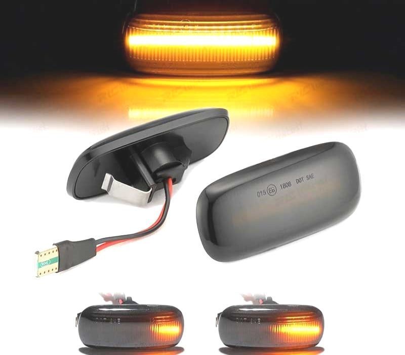 PISCAS LATERAIS LED DINAMICOS PARA AUDI A3 A4 A6 TT ESCURECIDOS