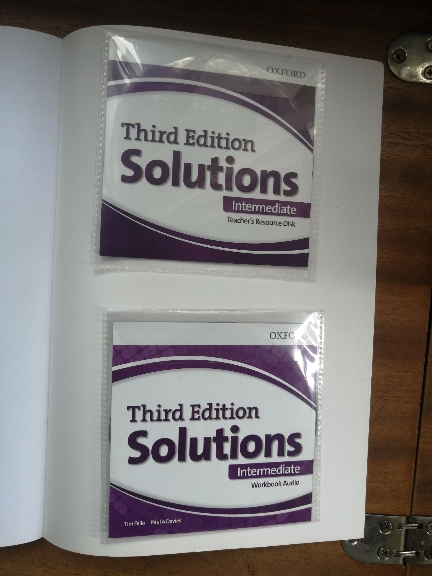 Third Edition Solutions Intermediate Teachers book Disk Workbook audio