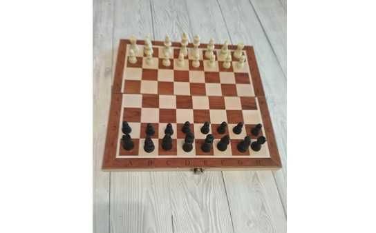 Шахматы 3 в 1 ( нарды, шашки ) Набор Интел. Размер 30-15-4 см