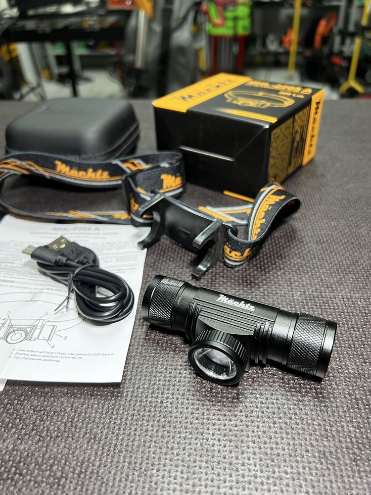 Налобный фонарь фонарик Machtz MHL-2205A Официальный