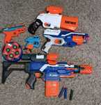 Pistolety nerf zestaw