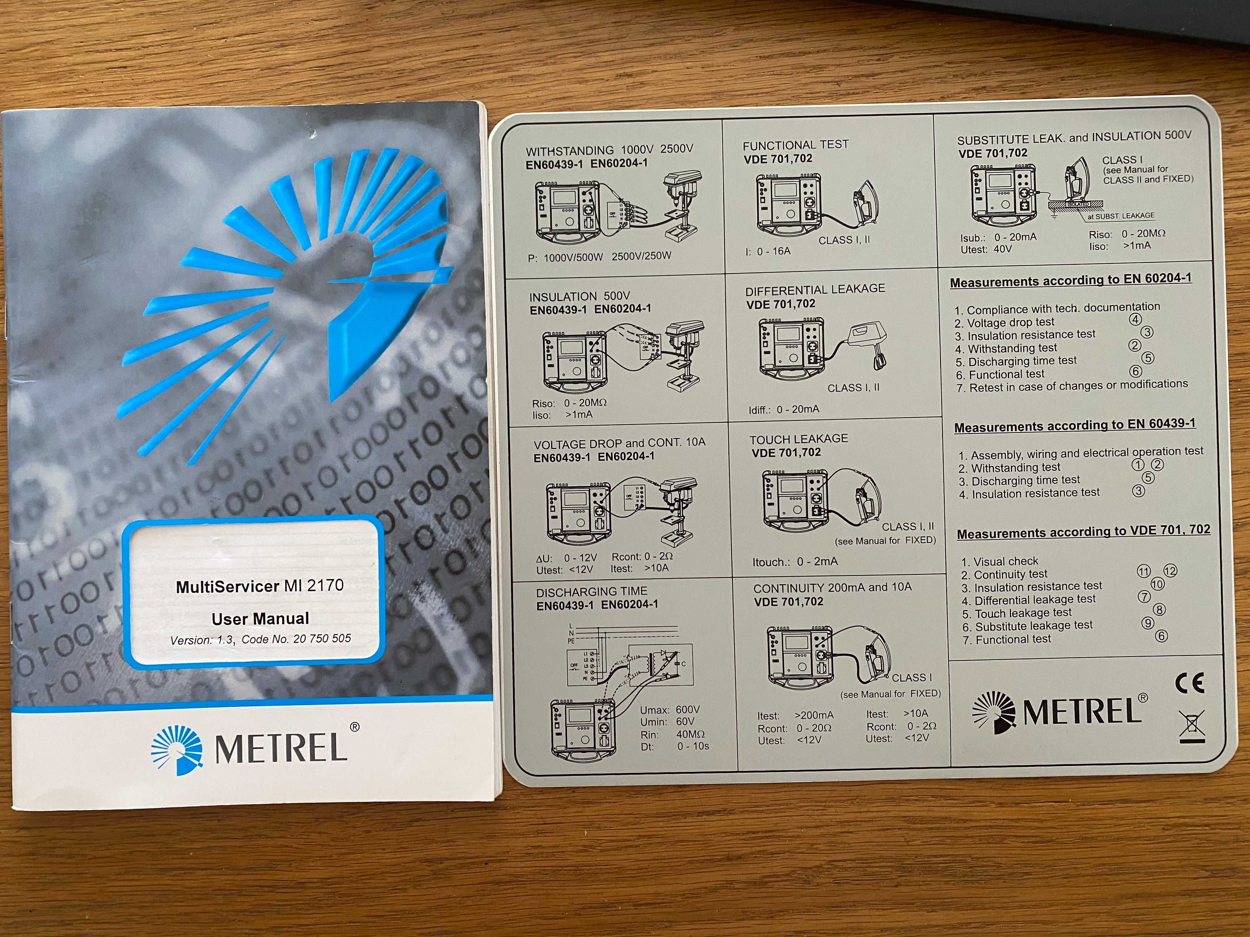 Tester bezpieczeństwa METREL MI 2170 - JAK NOWY