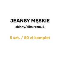 Jeansy Męskie skinny/slim rozm. S | zestaw [5 szt.] - okazja