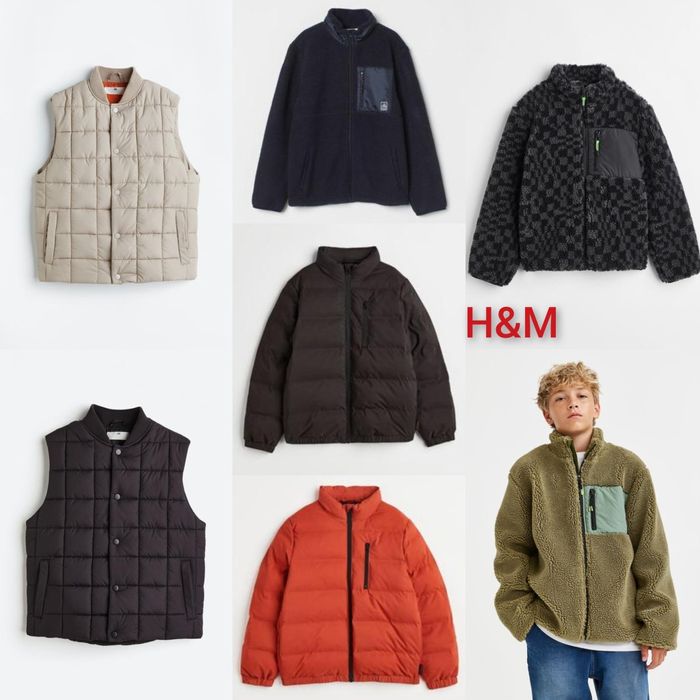 H&M куртка жилетка тедди  134, 140, 146, 152, 158, 164, 170