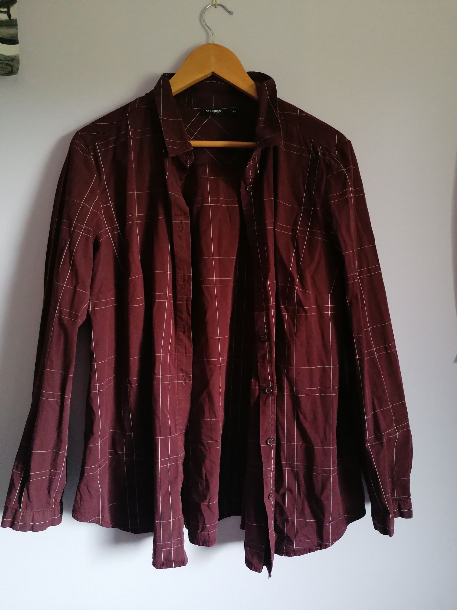 Koszula burgundowa, marka lindex, rozmiar XL