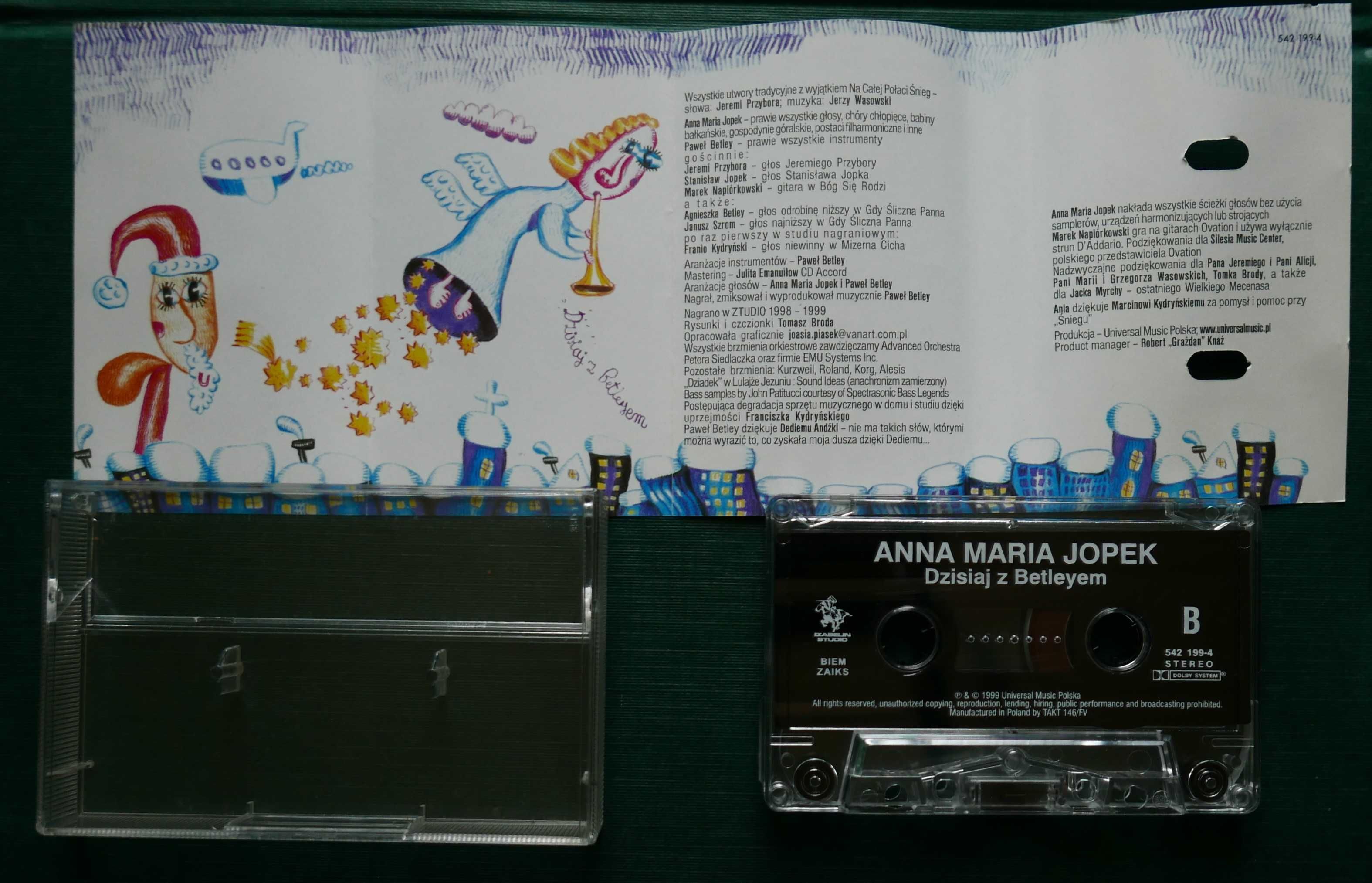 ANNA MARIA JOPEK - Dzisiaj z Betleyem (kaseta)