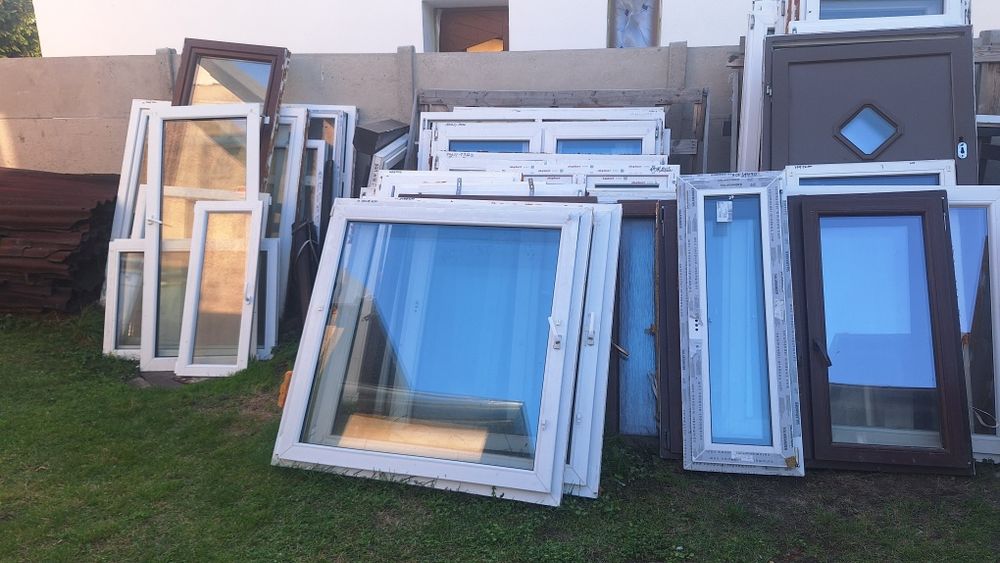 Okna PCV z demontażu, różne rozmiary