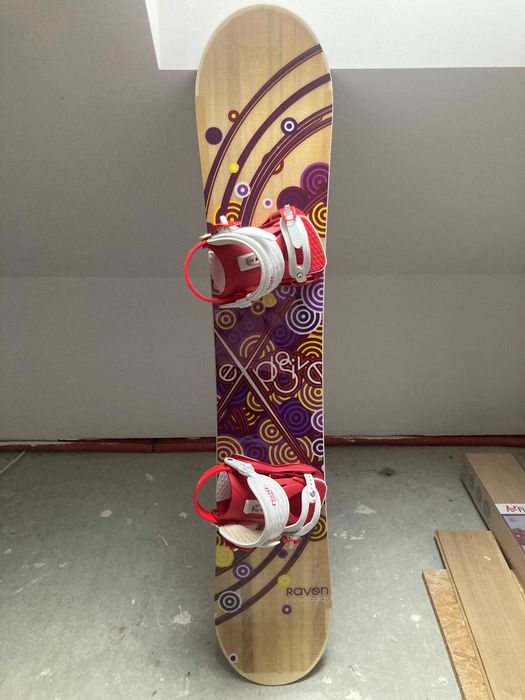 Deska snowboardowa Raven 140cm + wiązania Union rozmiar S