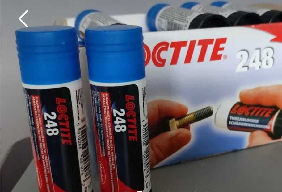 12szt SUPER klej do gwintów LOCTITE 248 19g w sztyfcie -50% TANIO nieb