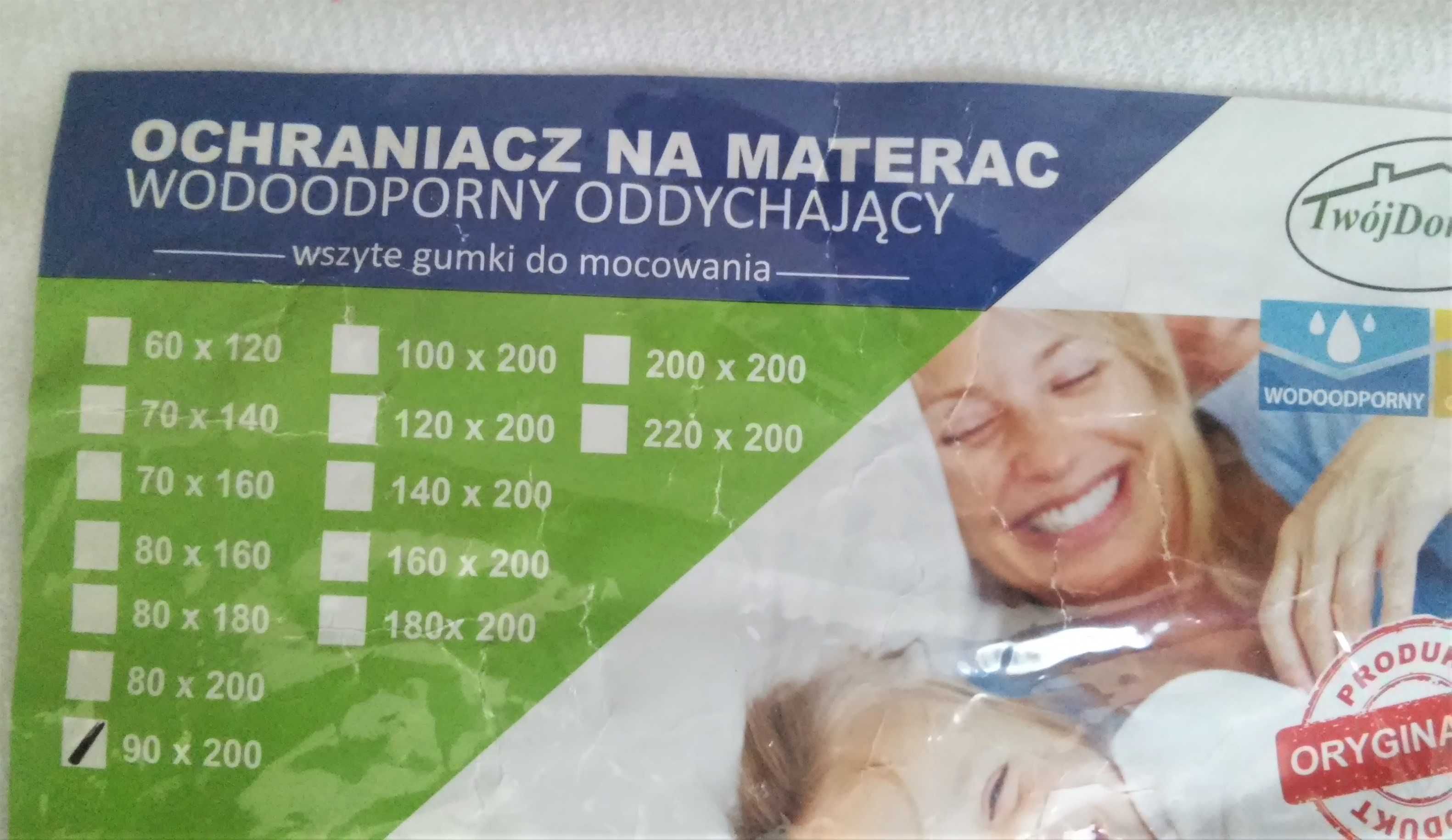 Ochraniacz na materac 90 / 200 wodoodporny.