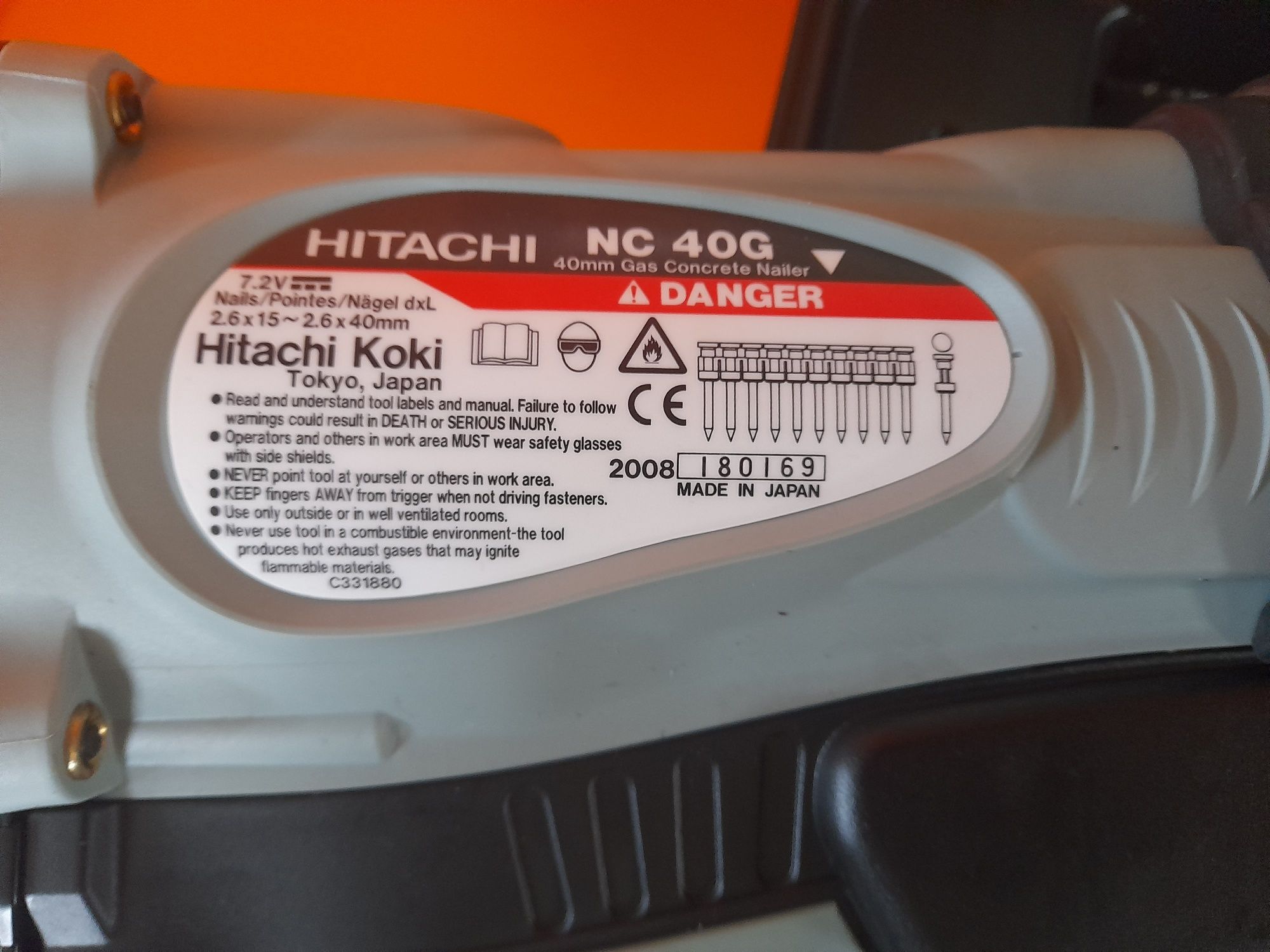 Gwoździarka hitachi koki NC 40G 40mm NOWA