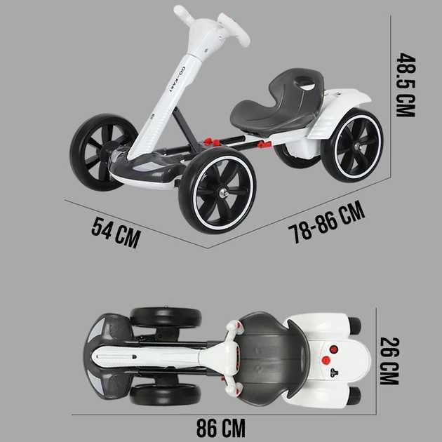 Дитячий електромобіль Go-Kart складаний / На акумуляторі 6V