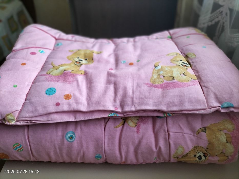 комплект дитяча ковдра і подушка на овчині  "Малюк" Billerbeck