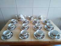 Serviço/Conjunto/Set Completo de Chá Royal Tudor Ware Ironstone Rosina