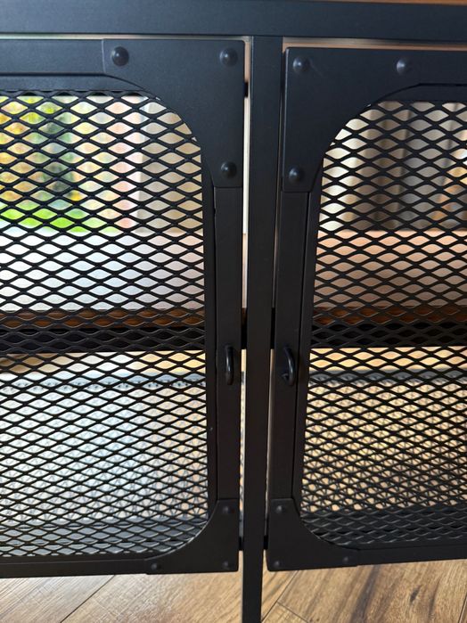 rustykalna szafka pod TV ikea FJÄLLBO