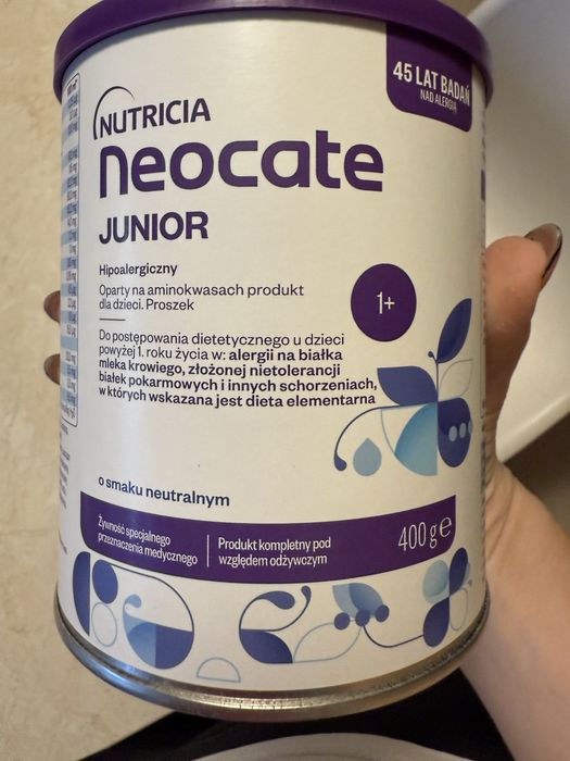 6 puszek mleka neocate junior