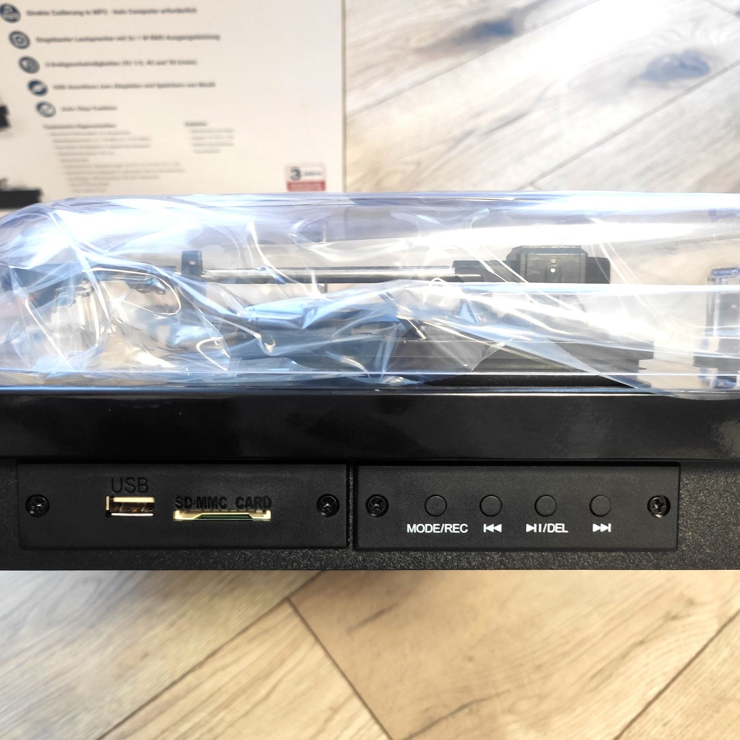 Проигрыватель виниловых дисков Maginon HS-T08  AUX USB SD Bluetooth