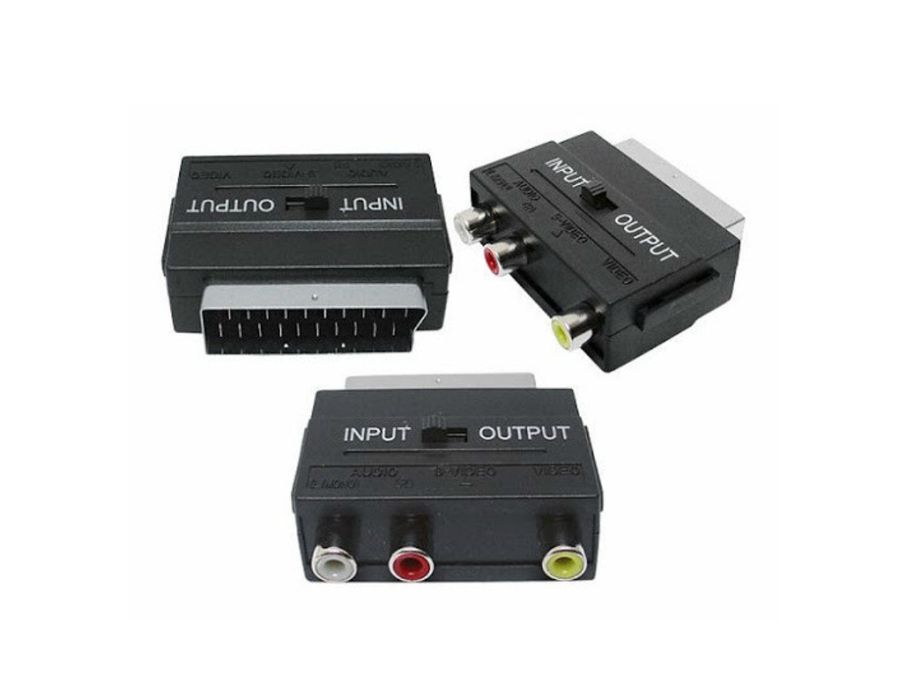 Переходник Скарт тюльпаны Scart - 3 RCA двухсторонний переключатель