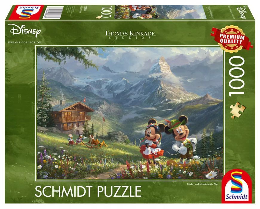 Puzzle PQ 1000 Myszka Miki&Minnie w Alpach G3. Schmidt