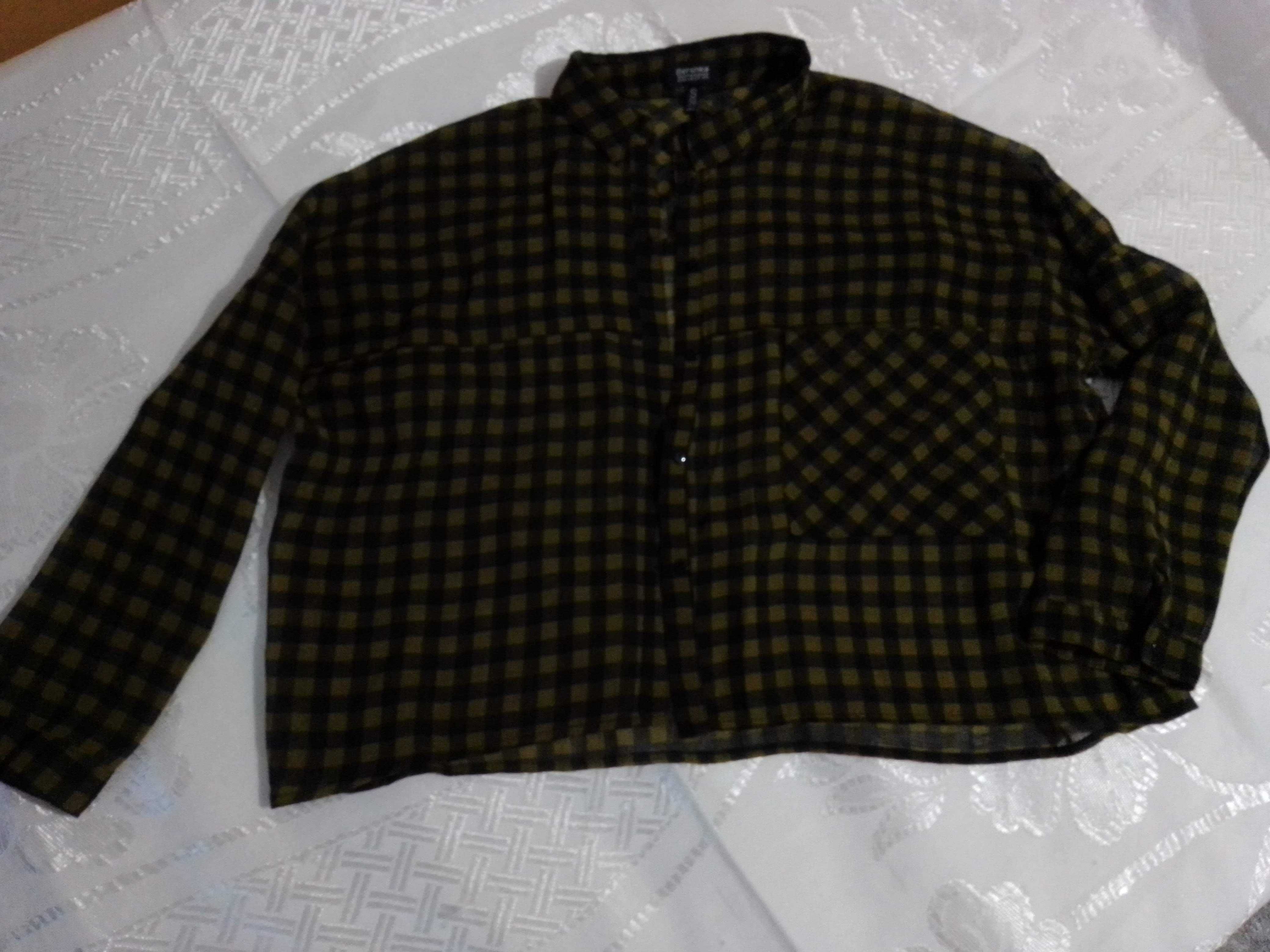 Camisa xadrez transparencia