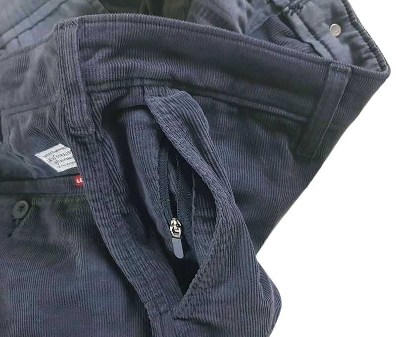 Męskie sztruksy Levi's - XX Chino szaro-nieb. nowe oryg. Levis W30/L34