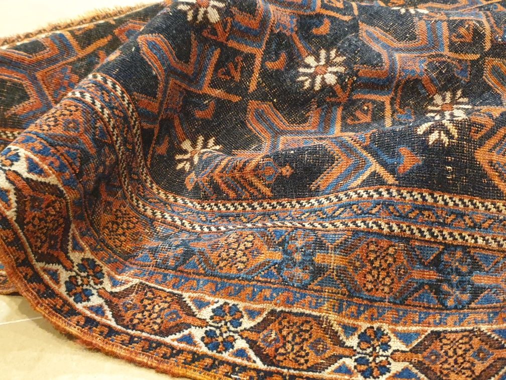 Khamseh bardzo stary perski dywan Persja poludniowa - Antyk