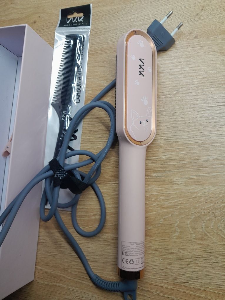 Prostownica do włosów vkk vh001 45w różowa