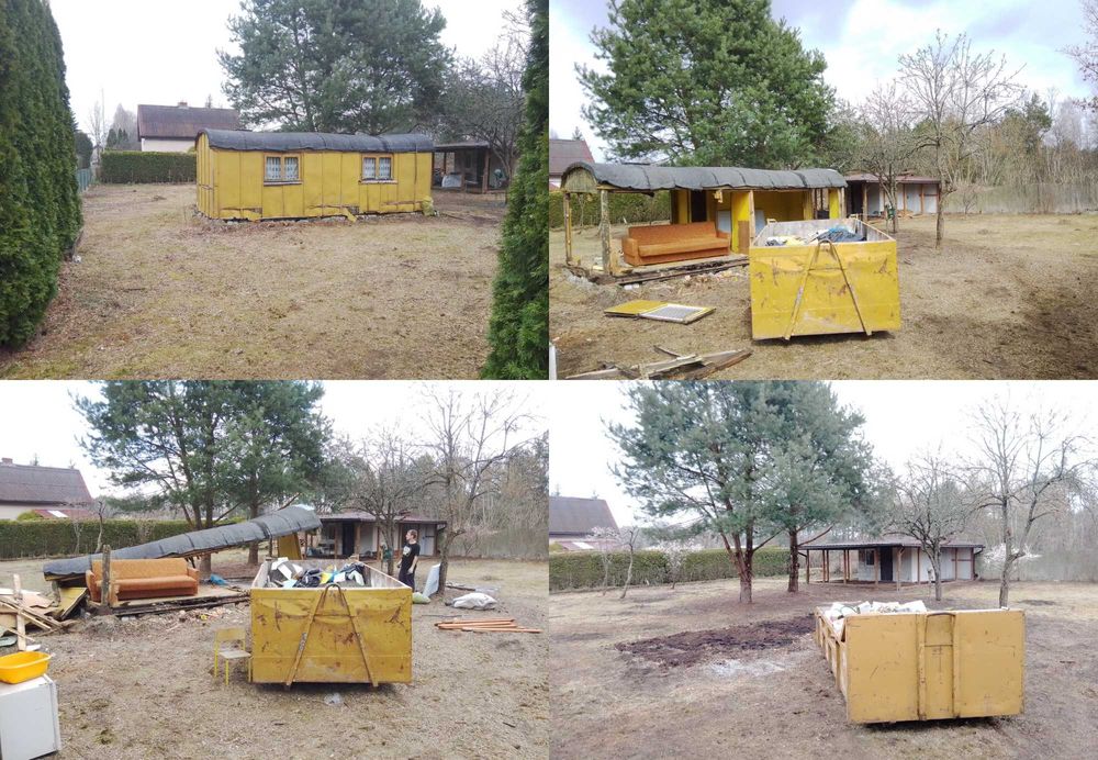 Rozbiórki , wyburzenia , porządkowanie , sprzątanie terenu działka ROD