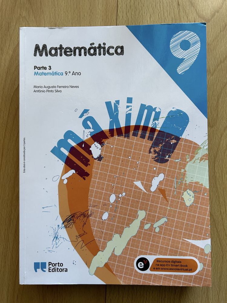 Manuals Escolares de Matematica 9. Ano e cadernos de fichas
