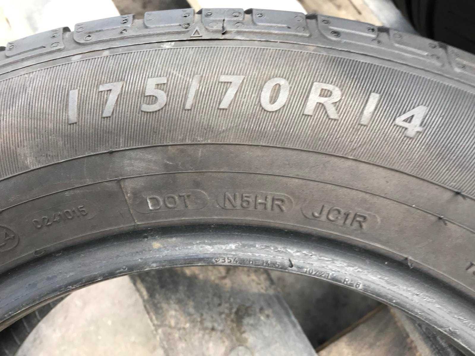 Шини Dunlop 175/70r14 Пара літо б/у склад Оригінал