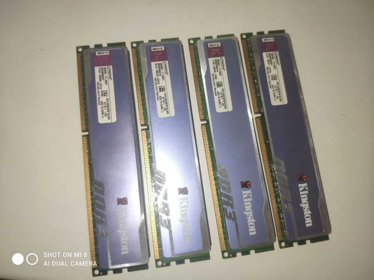 Оперативна пам'ять ddr3 8gb(4x2gb) 1600MHZ | Kingston HyperX Blu DDR3