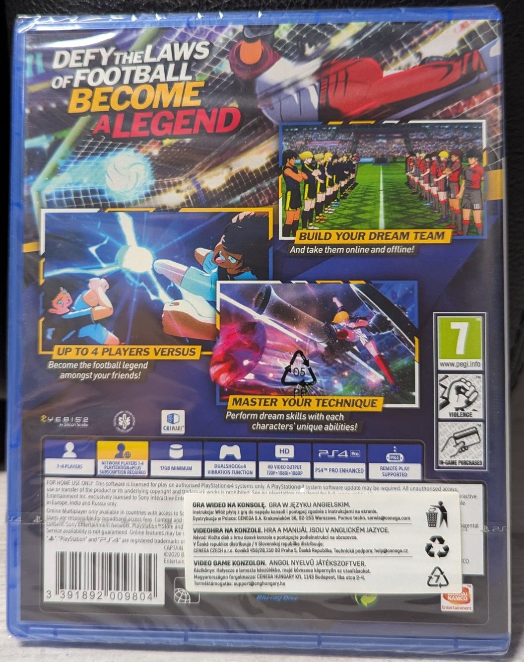 Captain Tsubasa Rise of New Champions PS4 nowa folia