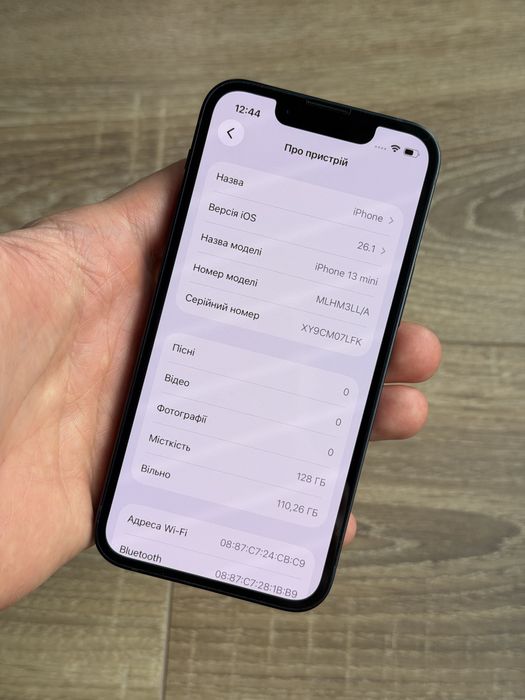 АКБ 100% Гарний Apple iPhone 13 mini 128 Midnight Neverlock